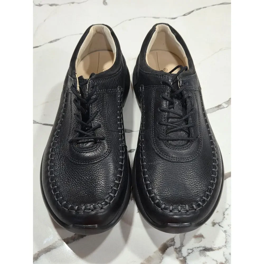 Ecco Cross X Black Casual Pebbled Leather Size 9.5 US, 43 EU Men's - Picture 4 of 9